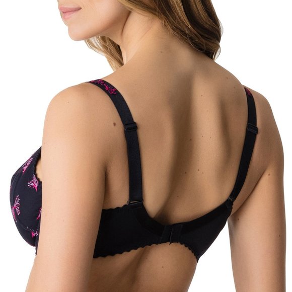 New Prima Donna Fireworks Full Cup Bra Size 40F Blue & Red - Picture 4 of 4